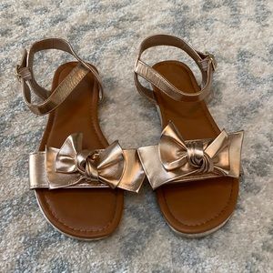 Rose gold girls size 3 sandals